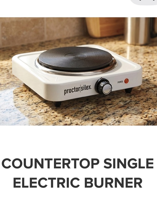 Proctor Silex Other - Proctor Silex White Countertop Single Electric Burner